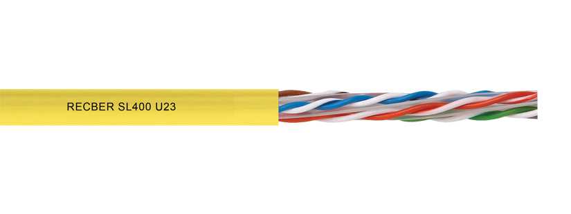 SL400 U23 LSZH Category 6 U/UTP 4x2x23AWG Sarı 1